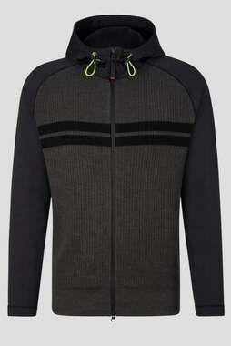BNWT Bogner Taco hybrid knit jacket in Gray! Sz XL